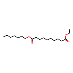 Sebacic acid, ethyl heptyl ester