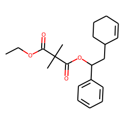 Dimethylmalonic acid, ethyl 1-phenyl-2-(cyclohex-2-enyl)ethyl ester