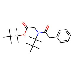 Phenaceturic acid, N-tert-butyldimethylsilyl-, tert-butyldimethylsilyl ester