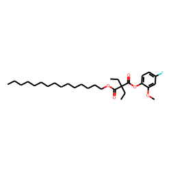 Diethylmalonic acid, 4-fluoro-2-methoxyphenyl pentadecyl ester