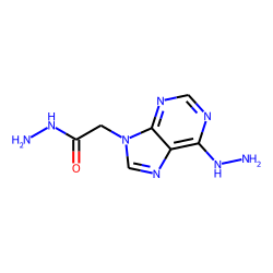Acetic acid, 6(9h)-hydrazinopurin-9-yl-, hydrazide