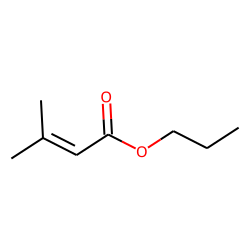 3-Methyl-2-butenoic acid, propyl ester