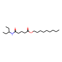 Glutaric acid, monoamide, N-(3-pentyl)-, nonyl ester