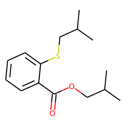 Benzoic acid, 2-(2-methylpropyl)thio-, 2-methylpropyl ester