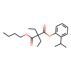 Diethylmalonic acid, butyl 2-isopropylphenyl ester