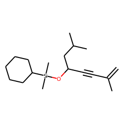 4-Cyclohexyldimethylsilyloxy-2,7-dimethyloct--7-en-5-yne