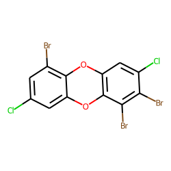 Dibenzodioxin, 1,2,6-tribromo-, 3,8-dichloro-