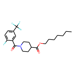 Isonipecotic acid, N-(2-fluoro-5-trifluoromethylbenzoyl)-, heptyl ester