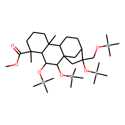 6«beta»,7«beta»,16«alpha»,17-tetraOH-kauranoic acid, methyl ester TMS ether
