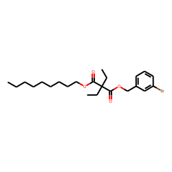 Diethylmalonic acid, 3-bromobenzyl nonyl ester