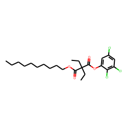 Diethylmalonic acid, decyl 2,3,5-trichlorophenyl ester