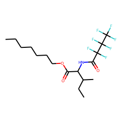 l-Isoleucine, n-heptafluorobutyryl-, heptyl ester