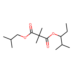 Dimethylmalonic acid, isobutyl 2-methylpent-3-yl ester
