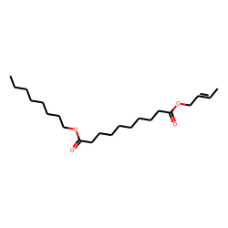Sebacic acid, but-2-enyl octyl ester