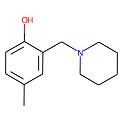 Phenol, 4-methyl-2-(1-piperidinylmethyl)-