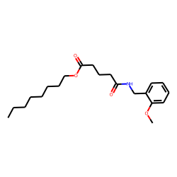 Glutaric acid, monoamide, N-(2-methoxybenzyl)-, octyl ester