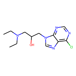 2-Propanol, 3-(6-chloro-9h-purin-9-yl)-1-(n,n-diethylamino)-