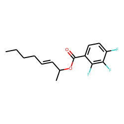 2,3,4-Trifluorobenzoic acid, oct-3-en-2-yl ester