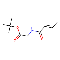 Glycine, N-(1-oxo-2-butenyl)-, trimethylsilyl ester