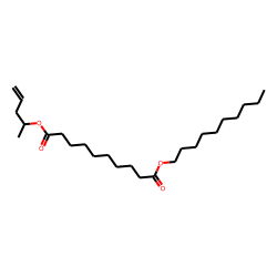 Sebacic acid, decyl pent-4-en-2-yl ester