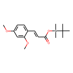 trans-2,4-Dimethoxycinnamic acid, tert-butyldimethylsilyl ester