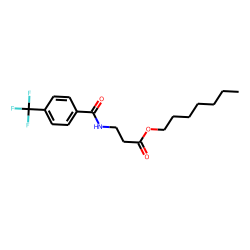 «beta»-Alanine, N-(4-trifluoromethylbenzoyl)-, heptyl ester
