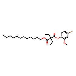 Diethylmalonic acid, 4-bromo-2-methoxyphenyl dodecyl ester