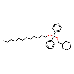 Silane, diphenylcyclohexylmethoxydodecyloxy-