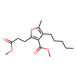 2-(2-Methoxycarbonyl-ethyl)-4-methyl-5-pentyl-furan-3-carboxylic acid methyl ester