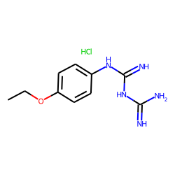 Biguanide, 1-(p-ethoxyphenyl)-, hydrochloride