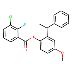 3-Chloro-2-fluorobenzoic acid, 2-(1-phenyleth-1-yl)-4-methoxyphenyl ester