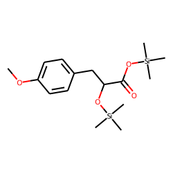 Phenyllactic acid, 4-methoxy, TMS