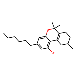 6H-Dibenzo(b,d)pyran-1-ol, 3-hexyl-7,8,9,10-tetrahydro-6,6,9-trimethyl-