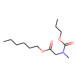 Glycine, N-methyl-n-propoxycarbonyl-, hexyl ester