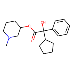 1-Methyl-3-piperidyl cyclopentylphenylglycolate