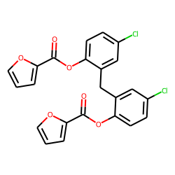 Dichlorophen, O,O'-di(2-furoyl)-