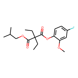 Diethylmalonic acid, isobutyl 4-fluoro-2-methoxyphenyl ester