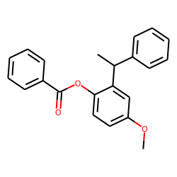 Benzoic acid, 2-(1-phenylethyl)-4-methoxyphenyl ester