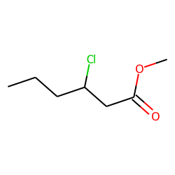 3-Chlorohexanoic acid, methyl ester