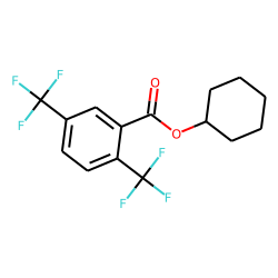 2,5-Di(trifluoromethyl)benzoic acid, cyclohexyl ester