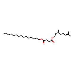 Succinic acid, 3,7-dimethyloct-6-en-1-yl pentadecyl ester