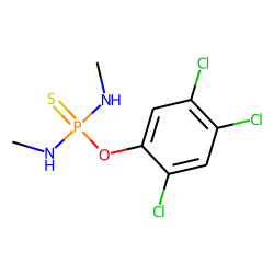 O-(2,4,5-trichlorophenyl) n,n'-dimethyldiamidothiophosphate