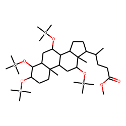 3«alpha»,4«beta»,7«alpha»,12«alpha»-tetrahydroxy-5«beta»-cholanoic acid, methyl ester-trimethylsilyl-ether derivative