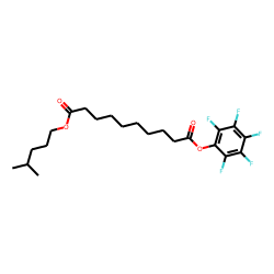 Sebacic acid, isohexyl pentafluorophenyl ester