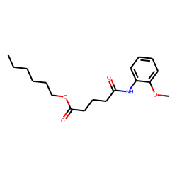 Glutaric acid, monoamide, N-(2-methoxyphenyl)-, hexyl ester