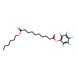 Sebacic acid, hexyl pentafluorophenyl ester