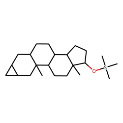 2«alpha»,3«alpha»-cyclopropane-5«alpha»-androstan-17«beta»-ol, monoTMS