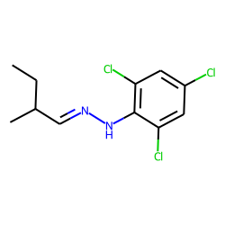 Butanal, 2-methyl, 2,4,6-trichlorophenyl hydrazone