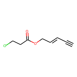 3-Chloropropionic acid, pent-2-en-4-ynyl ester
