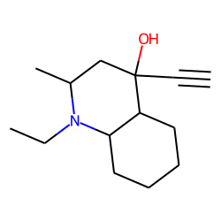 4-Quinolinol,1-ethyl-4-ethynyldecahydro-2-methyl-(2«alpha»,4«beta»,4a«alpha»,8a«beta»)